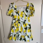 English Factory Lemon Puff Sleeve Mini Dress Photo 3