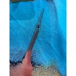 VTG Colorful Palazzo Pants Gauchos Size 12 Blue Abstract 80s 90s Office Boho Photo 7