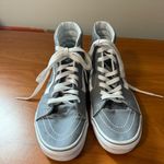 Vans Sk8 Hi-Top Canvas Grey White Sneaker Lace Up Skater Shoe W8.5 Photo 3