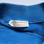 Free People  Blue Terry Cloth Short Sleeve Oversized Pocket Dress Size Small NWOT Photo 2