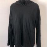 LA Made black lightweight hooded pullover top woman’s medium Photo 0