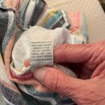 Kiss & Cry linen blend pastel striped wide leg pull on beach pants w/pockets. XL Photo 6