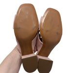 Banana Republic  Sz 7.5‎ M Women's Pink Leather Block Heel Slip On Heel Mules Photo 10