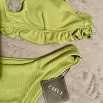 Zaful Ruffled & Ribbed Bikini Photo 2