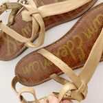 Sam Edelman Galia Faux Leather Thong Sandal in Almond Patent Photo 5