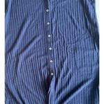 Susan Graver Cardigan Dress Women's LG Blue Sweater Liquid Knit Pockets Photo 9