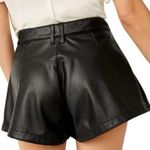 We The Free x Free Reign Faux Leather Short in Black Photo 1