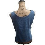 KS Petite Collection Blue Suede Like Blazer with Matching Tank Top Size 12P Photo 6