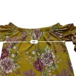 Sans Souci Women’s Size Large Fall Floral Off Shoulder Puff Sleeves Top Photo 5