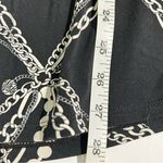 White House | Black Market Chain Pearl Off the Shoulder Smocked Knit Peplum Top M Photo 5