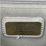 Furla Ginevra Leather Mini Crossbody Bag Sabbia Beige Gray Gold Chain Photo 12