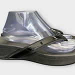 Vionic Womens size 11 High Tide Black Patent Leather Thong Sandals tvw4895 Photo 0