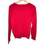 st. john's bay St. John’s Bay Red Long Sleeved Round neck Women’s Sweater Size Large Photo 3