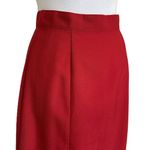 Vintage Red A Line Skirt Knee Length Union Made Size XS Photo 1