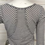 Free People  Cropped Striped 3/4 Sleeve Henley Photo 5