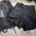 NWT house of Harlow Black Lace Trim Vest and Shorts Set size xs Photo 3