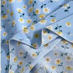 SheIn Frill Trim Tie Front Ditsy Floral Dress M Photo 2