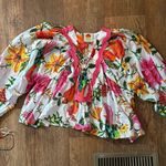 Farm Rio  Toucan Garden Blouse, Size Medium NEW WITH TAGS Photo 0