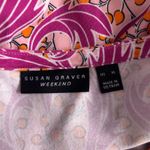 Susan Graver Womens Tunic Blouse Size XL Novelty Print Feminine Bateou Neck Pink Photo 7
