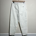 Michael Kors White Pleat-Detail Belted Jeans Size 8 New With Tags Photo 3