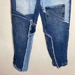 Revice Denim  Blue Matchmaker high rise patchwork Straight Leg crop jeans size 26 Photo 5