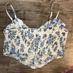 Cute White and blue floral top 🤍💙 Size M Photo 3