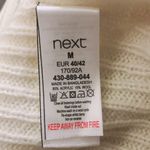 Next  Wool-Blend Poncho Sweater Knit Top in Ivory Size M New w/Tag Photo 5