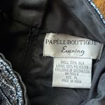 Vintage Elegant Black and Silver Women's Top formal sleeveless evening wear Size L Photo 5