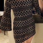 Peck & Peck Black gold festive dress with flare bell sleeves Photo 0