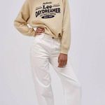 Daydreamer NWT $128  white Straight-leg jeans Photo 0