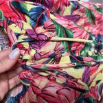 Farm Rio NWT Anthropologie Puff-Sleeve Sweetheart Linen Midi Dress in Yellow Photo 6