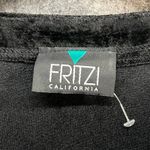 Vintage Fritzi California Velvet Top Large Black Soft Whimsygoth Grunge Made USA Photo 9