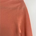 margaret o'leary  orange pullover 50% cashmere silk sweater long sleeve size xs Photo 2