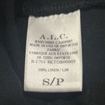 ALC Frank A.L.C. Dress Womens Small 100% Linen Midi Striped Black White Lined ALC USA Photo 1