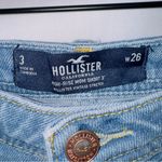 Hollister  Vintage Stretch Light Wash Denim High Rise Button Fly Mom Fit Shorts Photo 3