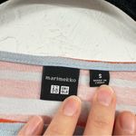 Marimekko X Uniqlo Orange & Grey Striped Short Sleeve Tee Shirt S Photo 2