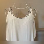 Open Shoulder, Open Back Short Sleeve Shirt White Photo 1
