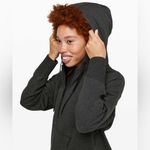Lululemon Ready to Roll zip up Hoodie Heathered Black size 6 Photo 3