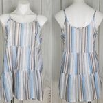 Coco + Carmen NWT  Striped Gray Blue Boho Tank Top Sleeveless Size XXL 2X Photo 1