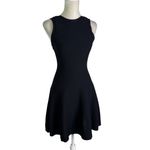 Alice + Olivia Waffle Knit Fit and Flare Mini Dress Black Size S Photo 3