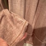 Knox Rose  Long Sleeve Lace Back Boho‎ Blouse Women's Medium Antique Rose V Neck Photo 2