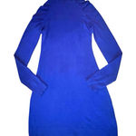 Source Unknown Vtg 90s Bodycon Mock Neck Ruched Button Sleeves Sweater Mini Dress Small Glam Photo 0