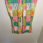 Lilly Pulitzer Vintage Cropped Patchwork Pant Pink Green Nautical 8 Photo 2