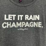 Betsey Johnson Performance Raw Sleeve T Shirt Women’s Medium Viscose Champagne Photo 1