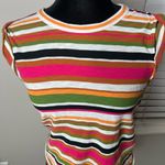 Veronica Beard  Dree striped muscle tank tee XS pima cotton Photo 3