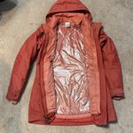 Columbia Peach Interchange Omni Heat Winter Ski Full Zip Hooded Jacket Size M Photo 2