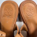 Tory Burch  Delaney Embellished Sandal Camel Brown Tortoise Crystal Size 7.5M Photo 4