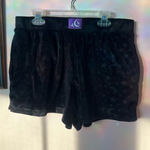 Way to Celebrate Halloween black moon & stars velvet shorts Size M Photo 0
