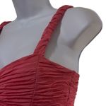 Skinwear Pink Ruched Texture Bodycon Mini Dress Size 10 Party Cocktail Sexy Date Pink Photo 3