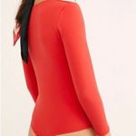 Free People Intimately Truth or Square Bodysuit - Flame Scarlet - Size L Photo 1